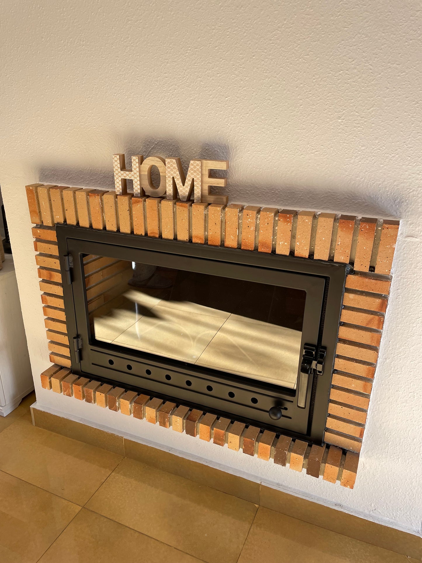 Puerta con Cristal para Chimenea