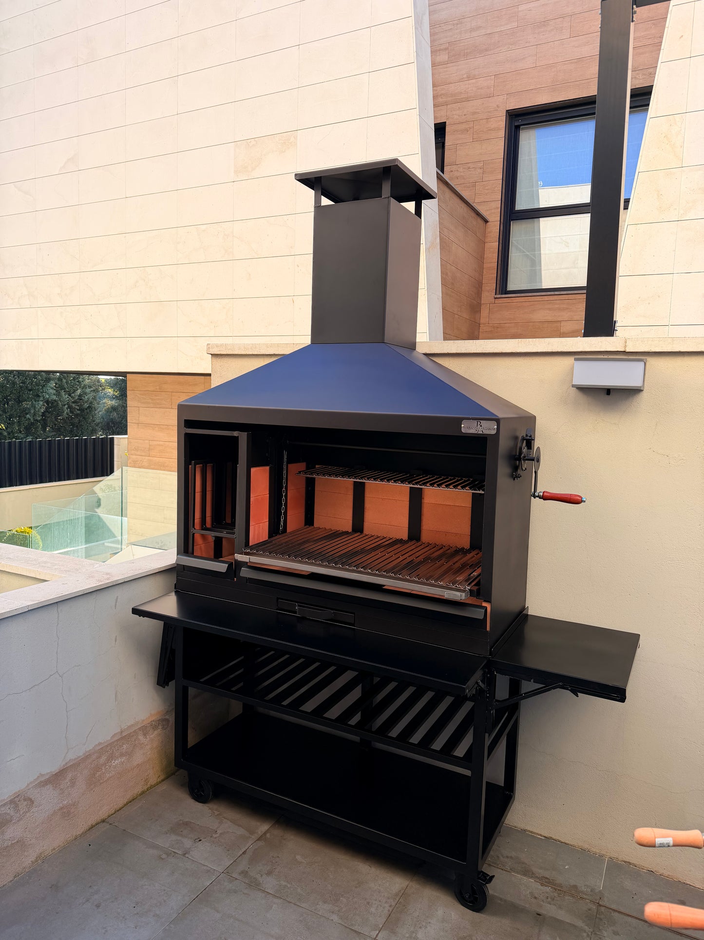 Barbacoa Modelo Premium 130 + Carro con Mesa Frontal
