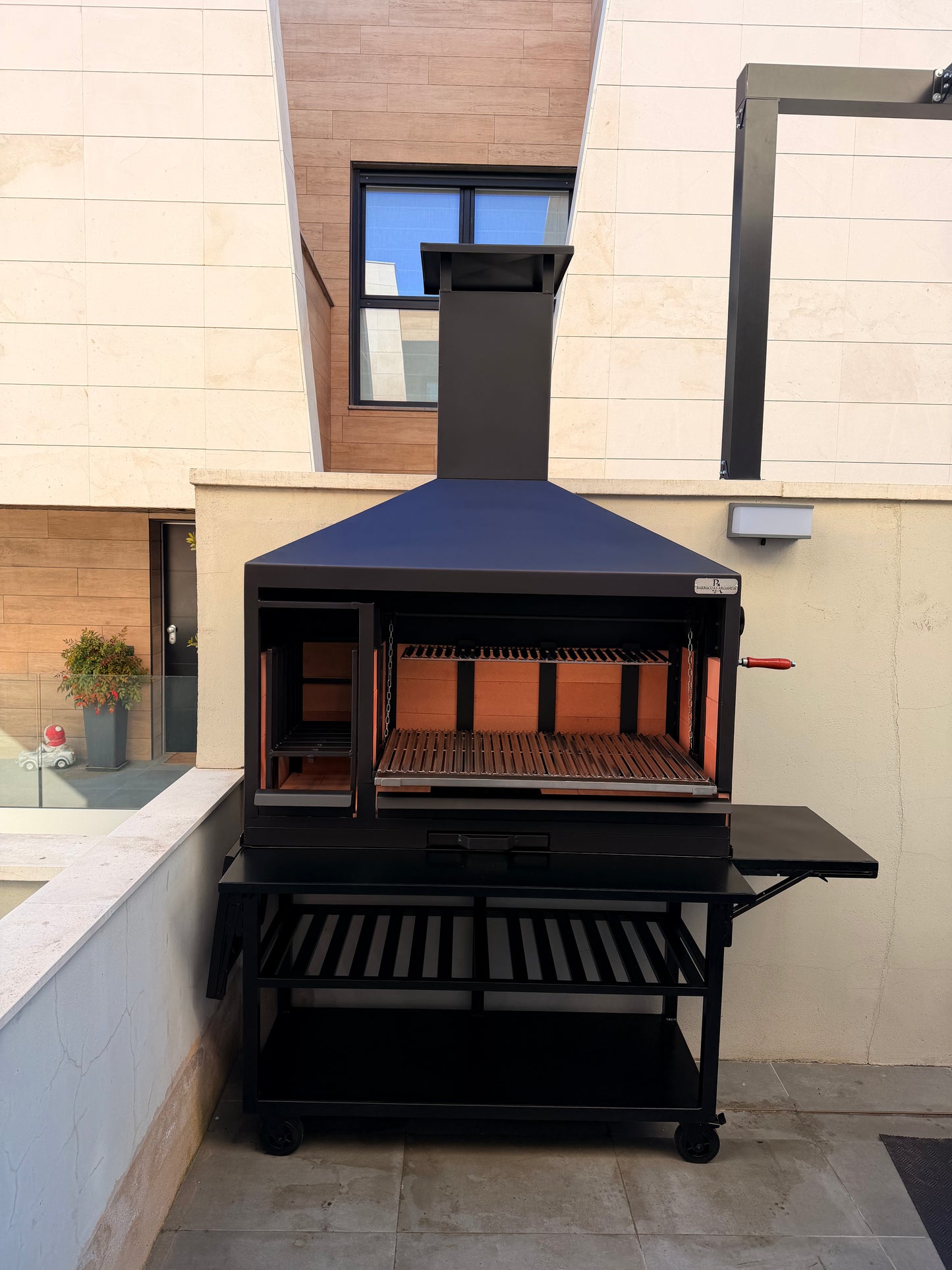 Barbacoa Modelo Premium 130 + Carro con Mesa Frontal