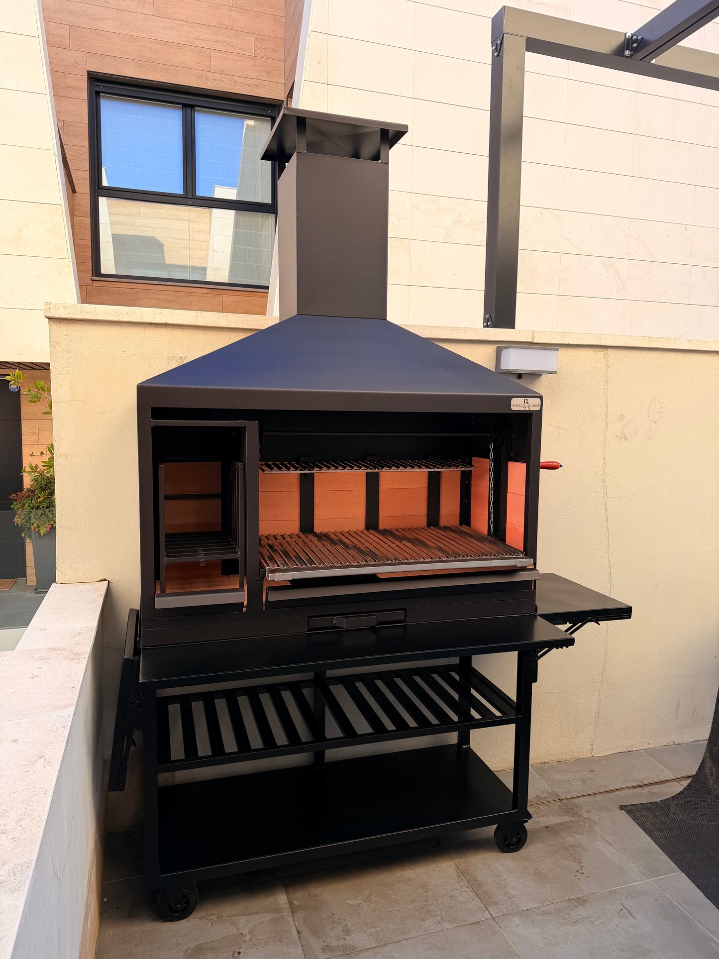 Barbacoa Modelo Premium 130 + Carro con Mesa Frontal