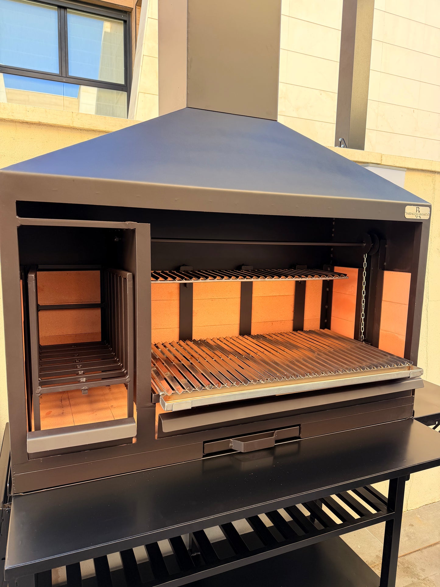 Barbacoa Modelo Premium 130 + Carro con Mesa Frontal